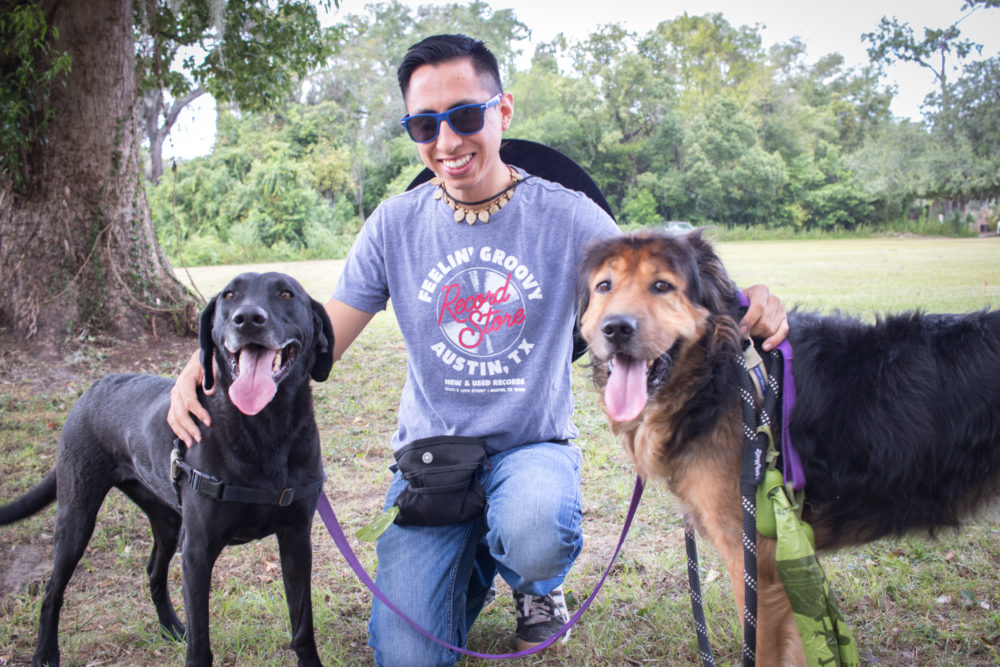 Gainesville Pet Sitters Dogs with Tony | Gainesville Pet Sitting